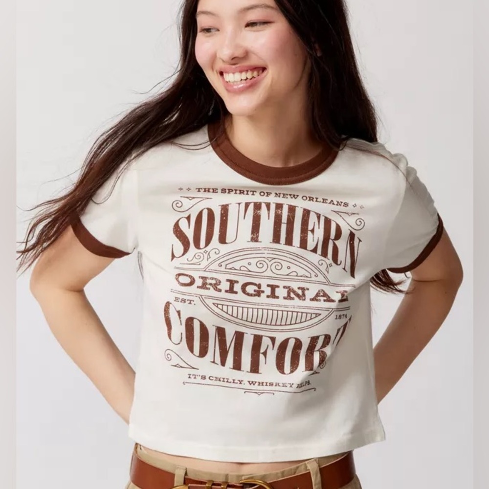UO Ringer Southern Comfort Whiskey T-shirt